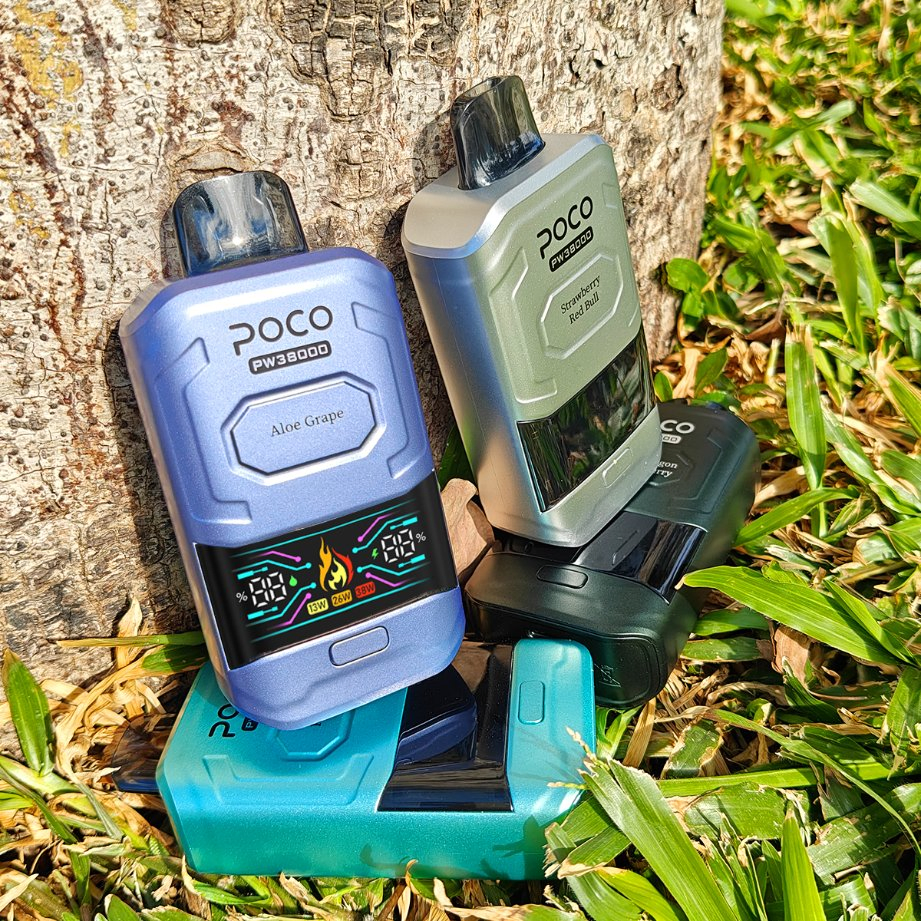 Poco Pw38000 Disposable Vape Pen 38000 Puffs High Capacity Electronic Cigarette Type-C Fast Charge Adjustable Airflow Premium Mesh Coil Wholesale Vape