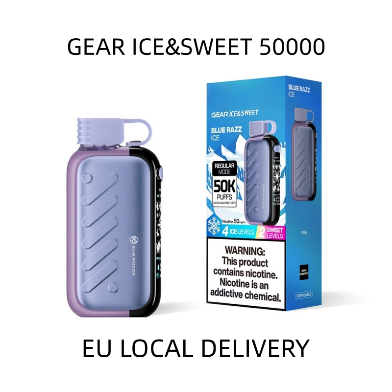 Disposable Pod Shisha Vozovapel Gear Ice &amp; Sweet 50K Fruit Juice Star Rave 40000 50000 Puffs EU Vozovl Click Vape Zero Nicotine 0% 2% 5%