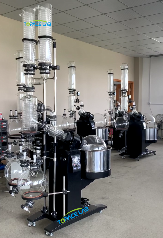 Topacelab 10l High Quality Rotary Evaporator Vacuum Vacuum Distillation Auto Lift Rotary Evaporator Rotary Evaporator Vapes Set