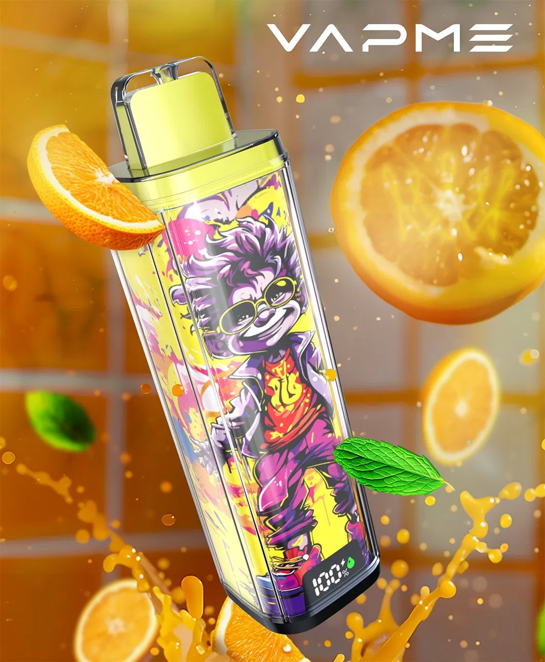 Zero Nicotine Vapme Crystal PRO 48000 Puffs Disposable Electric Cigarette EU Warehouse Vape