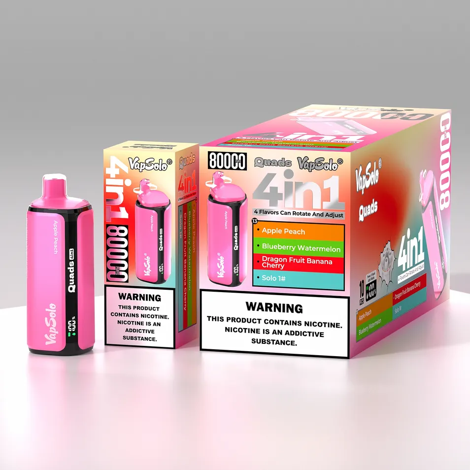 EU Stock Quads 80K Puff High End Disposable Vape Pen Wholesale Market Online Store Global Export Unit