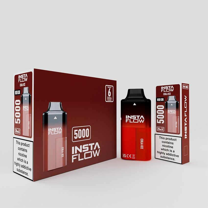 High Performance E Cigarette Insta Flow 5000 Puffs Wholesale Disposable Vape Pod with Child Lock