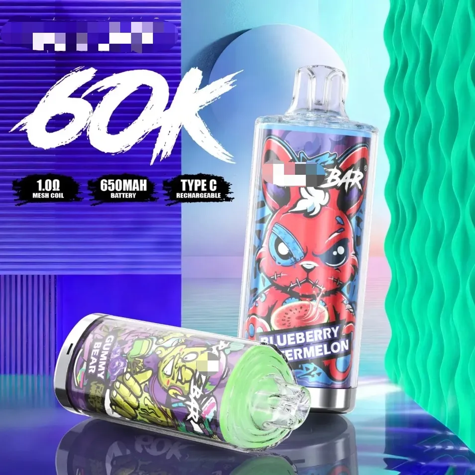 Razz 60K Puff E-Cigarette Vapes Mesh Coil Type-C Rechargeable Disposable Vape