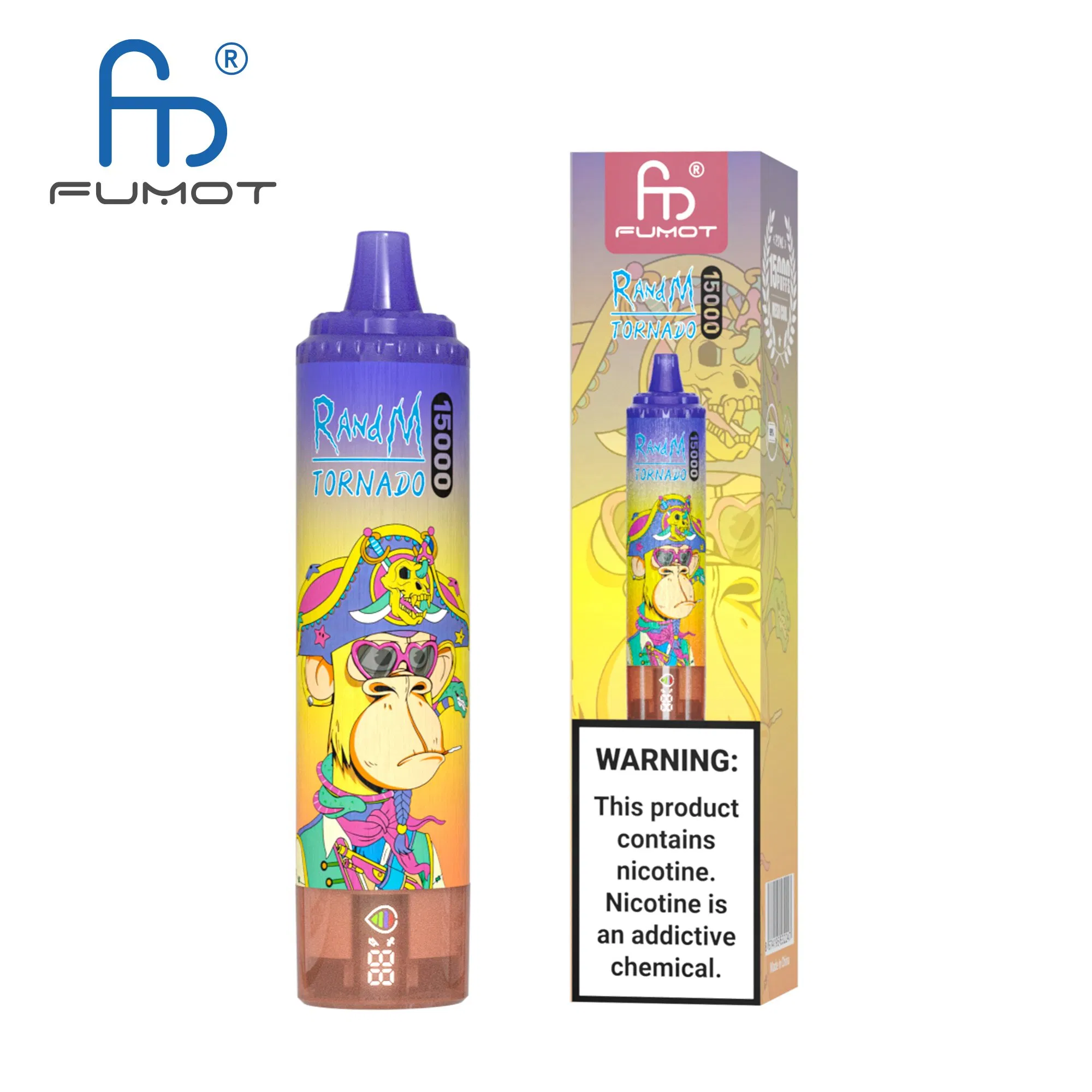 Best Disposable Vaporzier Fumot Randm Tornado 15000 Puffs Disposable E Cigarettes Vape Mesh Coil 25ml Pod Battery Rechargeable Electronic CIGS Puffs Vape