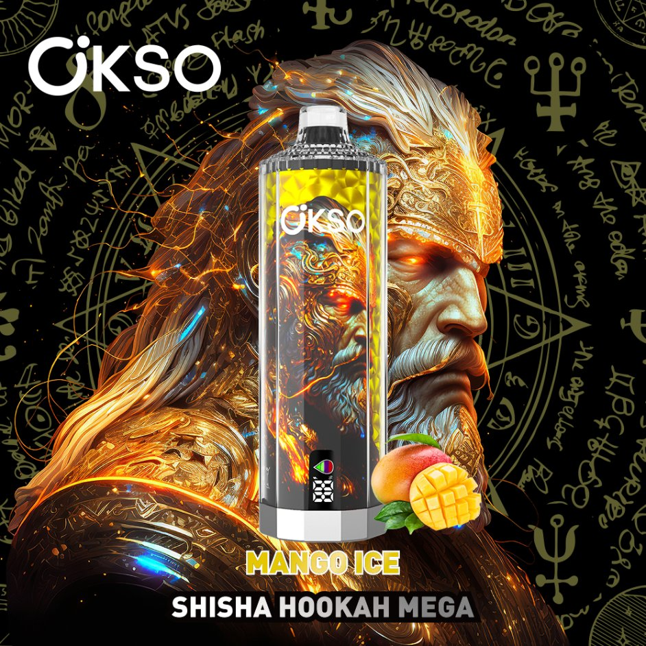 Wholesale Okso Shisha Hookah Mega 50K Puff Disposable Vape Triple Mesh 40ml Ejuice Liquid Airflow Adjustable with LED Display Nicotine Salt 0%2%3%5% 50K Puff