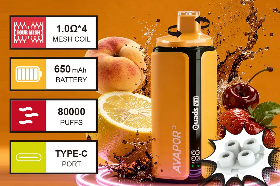 Avapor Quads 4 in 1 80K Puffs Design 2