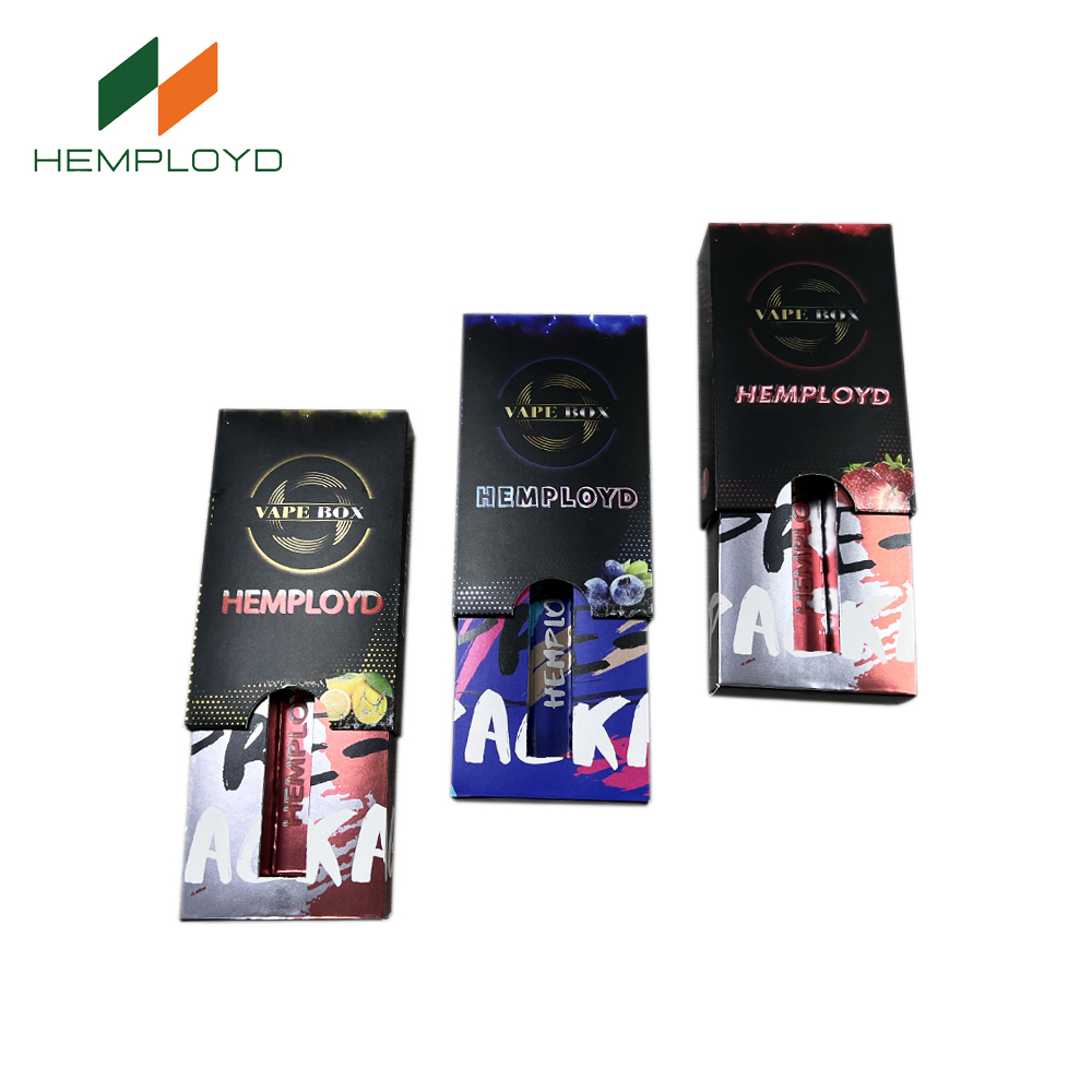 Custom 1ml 5ml Child-Resistant Cartridge Packaging Factory-Designed Empty Cart Box with UV Coating and Embossing Child Proof