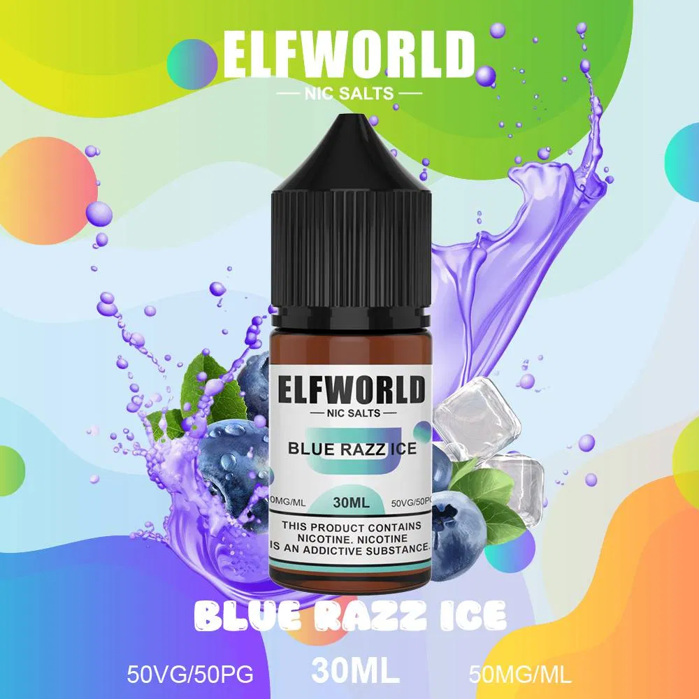 EU Warehouse Elfworld 30ml E Liquid 5% Nicotine Salt Disposable Vape Juice 50mg Oil Bottle
