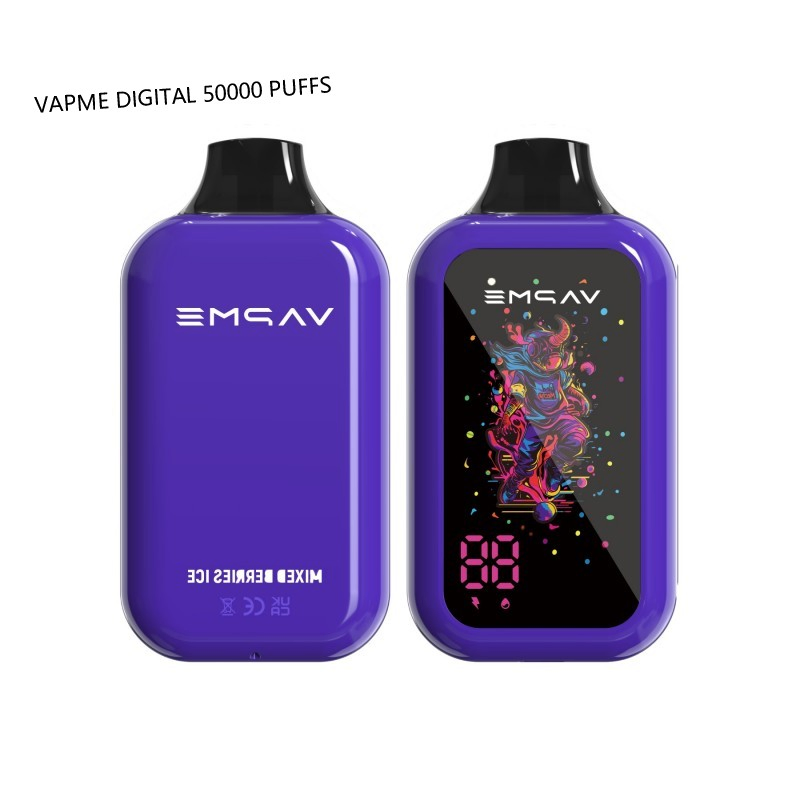 Vapme Digital 50000 Puffs Vape Europe Vape Pen Puff Vape Factory Zero Nicotine Vape