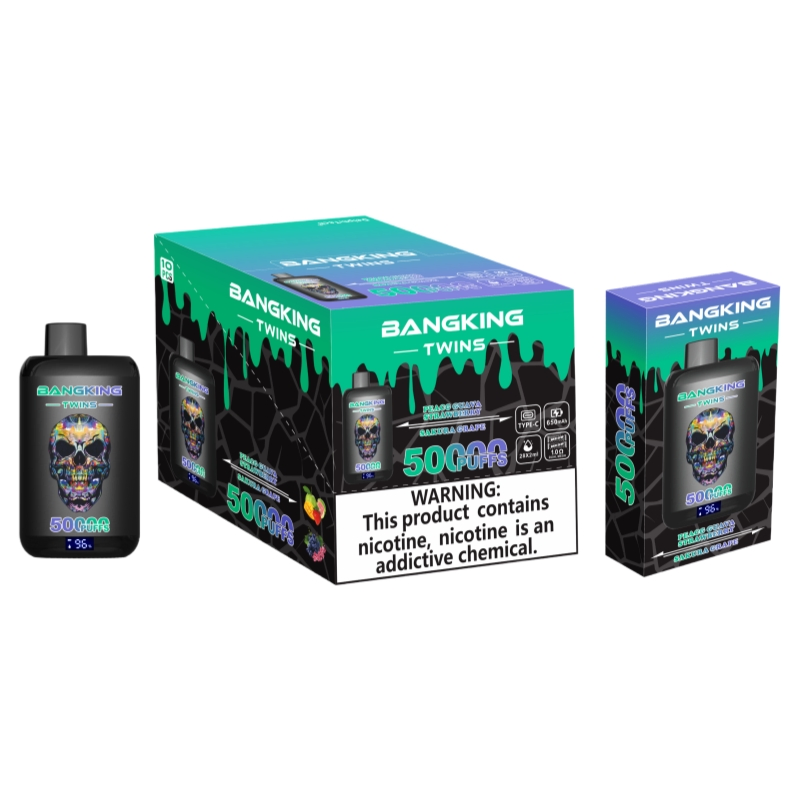 Wholesale Bang King Twins 50000 Puffs Dual Flavors Vaper Electronic Cigarette 50K Puff Vape Mini Hookah 50K Puff Disposable Vape EU Warehouse Vape Factory 30000