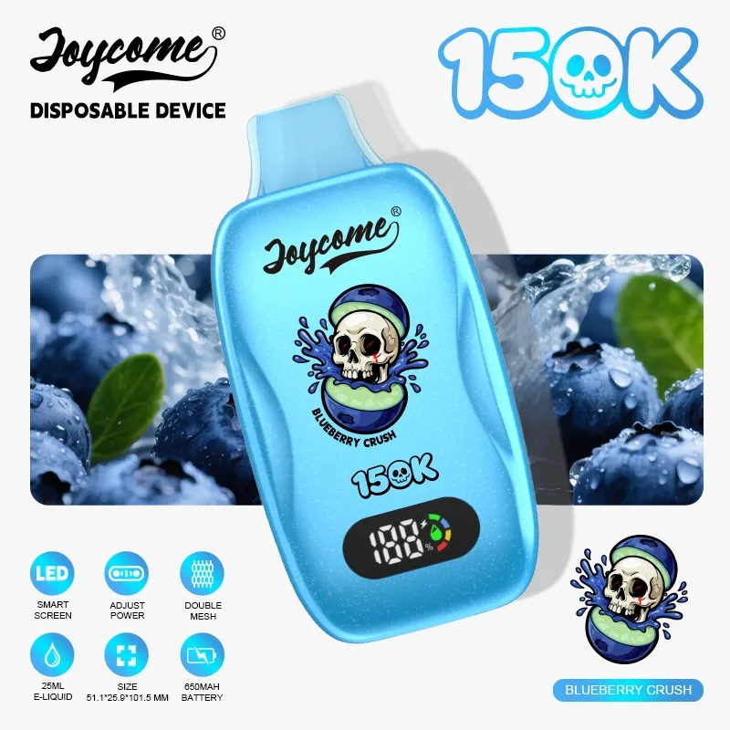 Joycome Innovative Disposable Vape 15000 Puffs Featuring Smart Display and Rechargeable Battery Design