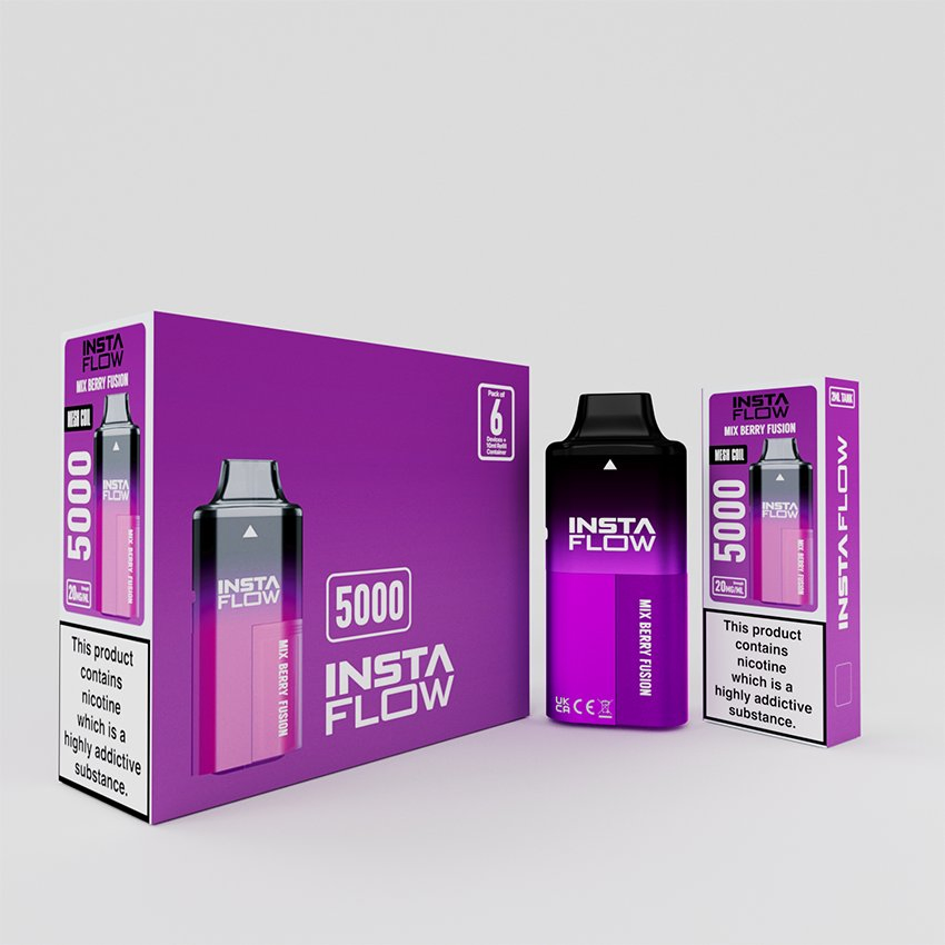 High Performance E Cigarette Insta Flow 5000 Puffs Wholesale Disposable Vape Pod with Child Lock
