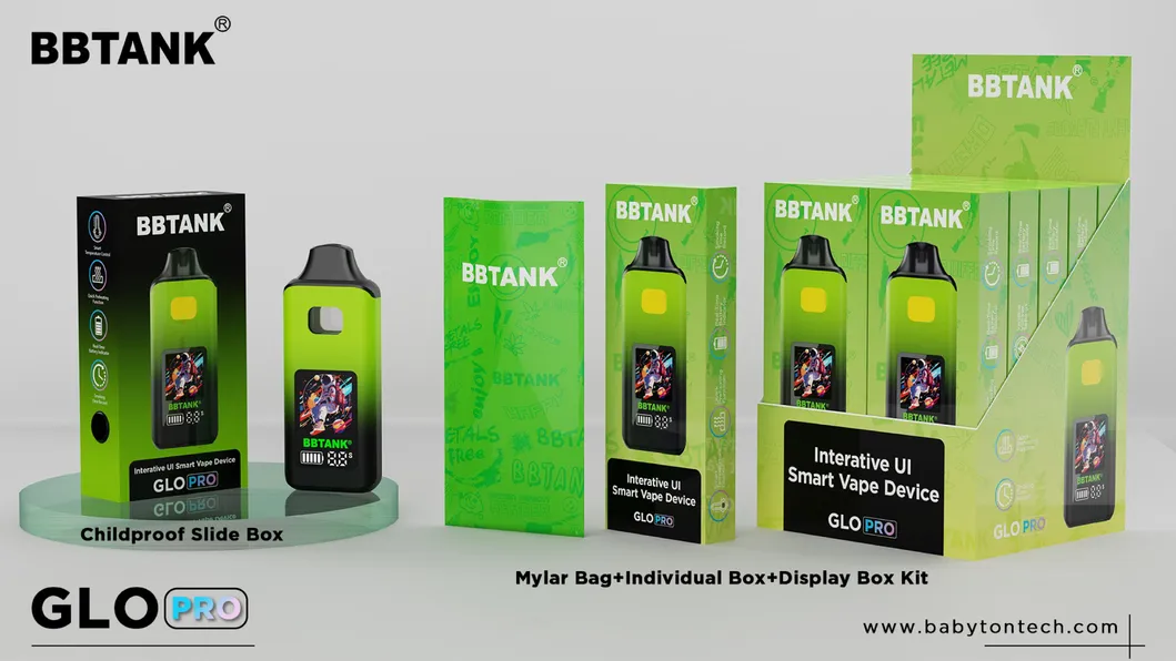 Glo PRO Disposable Vape: Smart, Sleek Design with Multi-Function Display