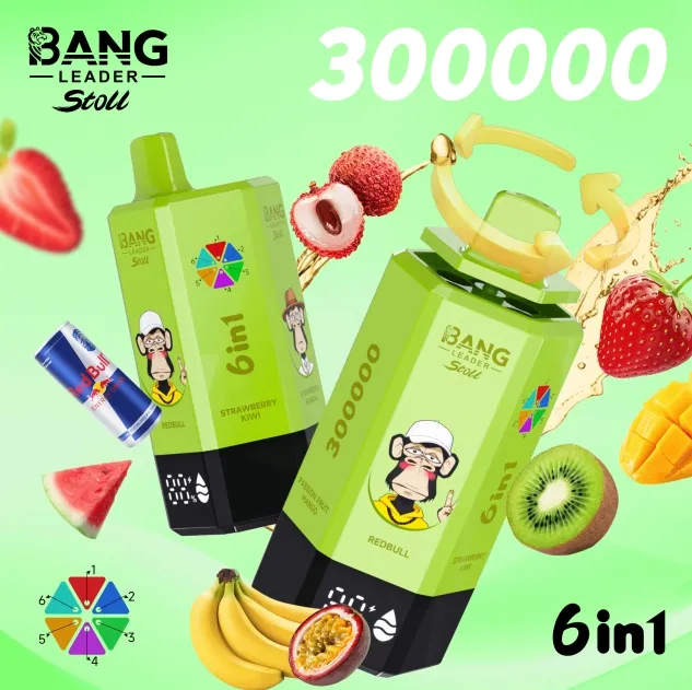 Original Bang Leader Stoll 300K 6in1 Vape Bood Low MOQ Vapers 2 Ml Liquid Boom Supermax 10000 Puff 100 High Gts Disposable Vape Bar Ecigator Vape