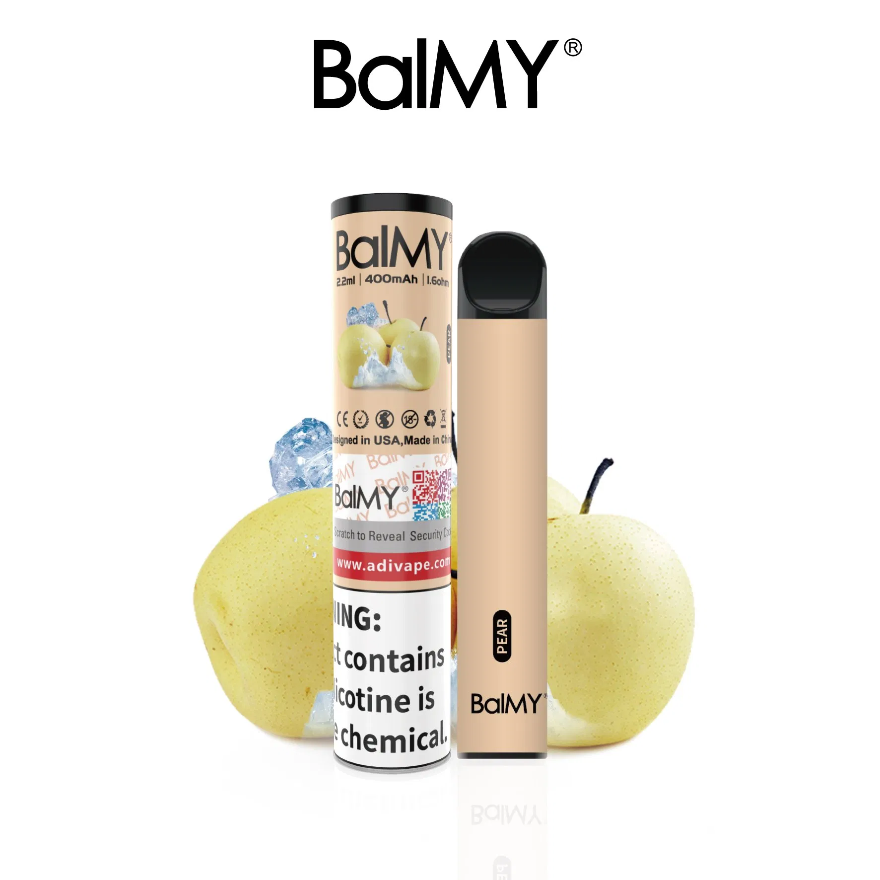 Balmy 500 Puffs Disposable Vape Without Liquid Also Can Customize Zero Nicotine Vape Pod