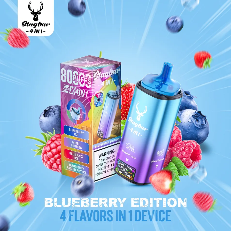 Stag Bar Prefilled Disposable Vape 4 in 1 80K 80000 Puffs