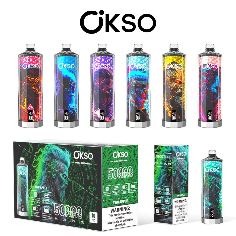 OKSO Shisha Hookah Mega 50K Puff Showcase 3