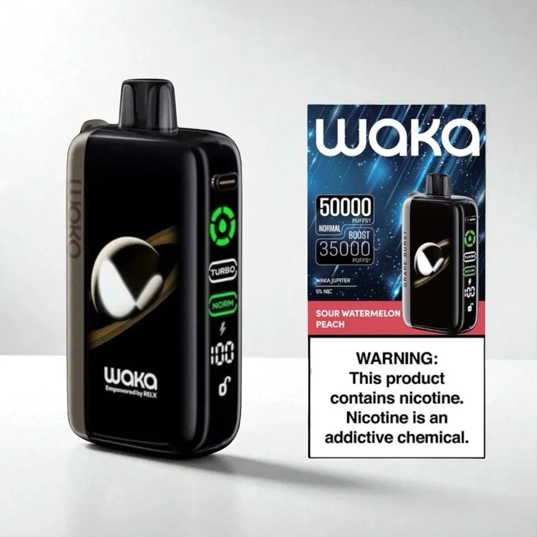 Factory Price High Qulaity Waka Jupiter 50000 Puffs Vaper Disposable Vape Electronic Smoking Cigarette Pen Vaper Cigarette EU Disposable Vape