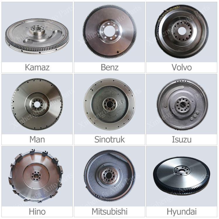 Custom Sizes 1005120-M50 13450e0460-E13c 1005120-73D-0000 Auto Engine Spare Parts Car Dual Clutch Flywheel for Mercedes-Benz Volvo Hino Scania