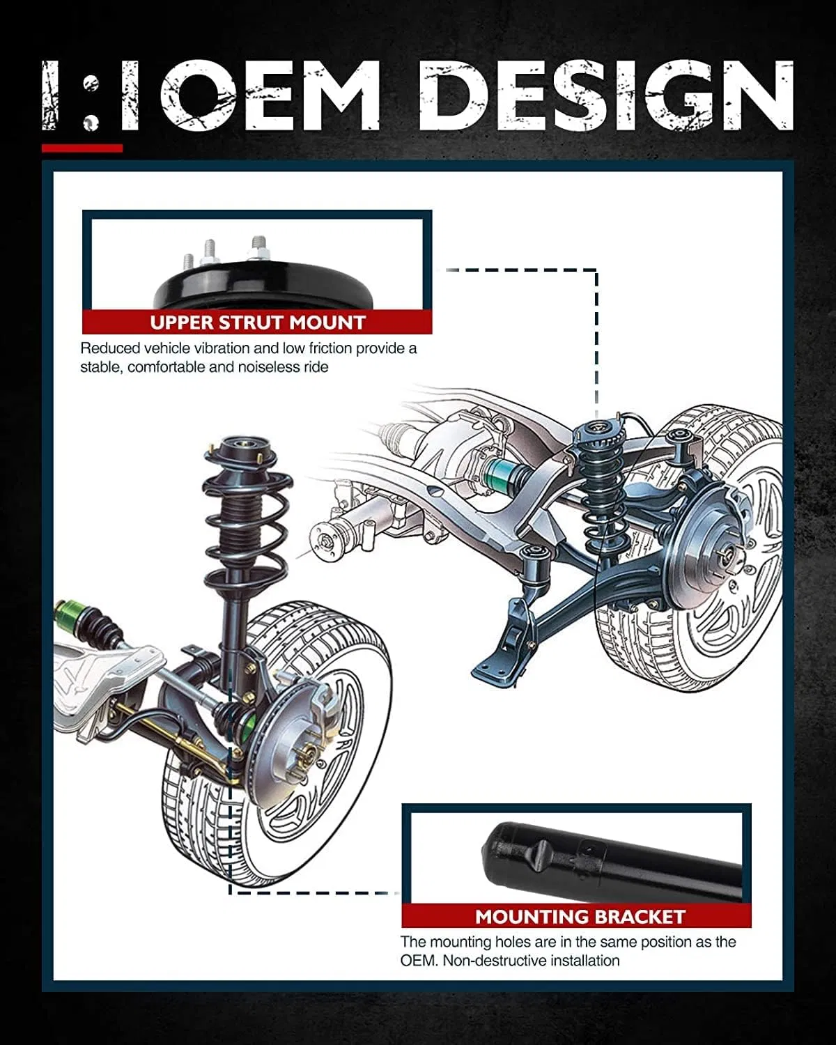 Good Quality Suspension Shock Absorber 1598814 for Man Sr 240 Volvo F10/260 1194210 1608678