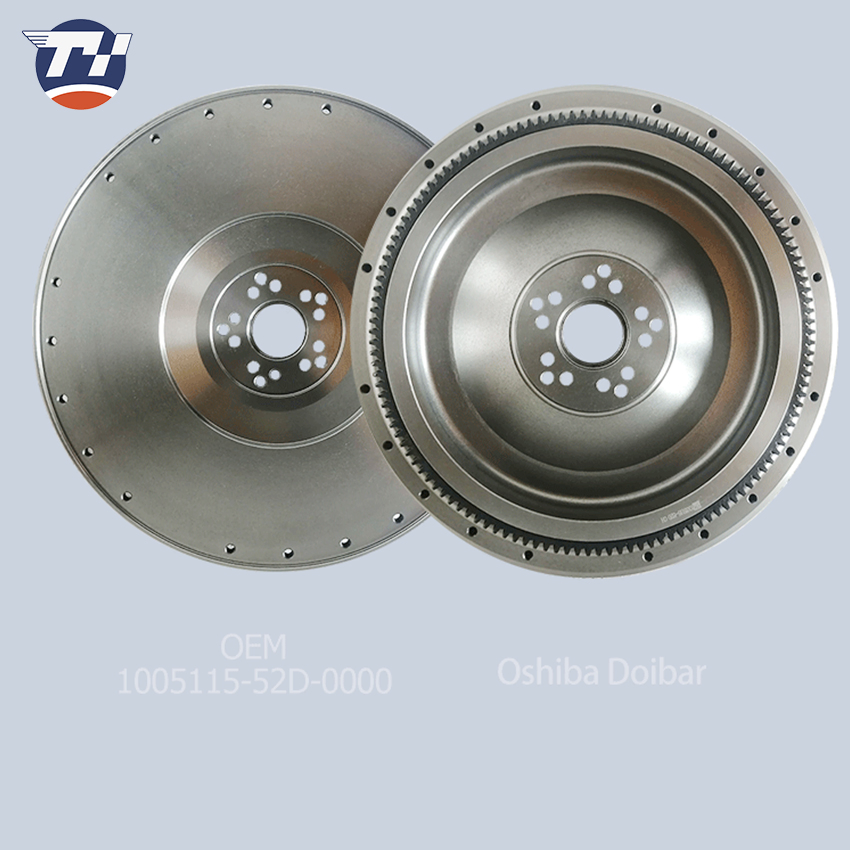 Custom Sizes 1005120-M50 13450e0460-E13c 1005120-73D-0000 Auto Engine Spare Parts Car Dual Clutch Flywheel for Mercedes-Benz Volvo Hino Scania