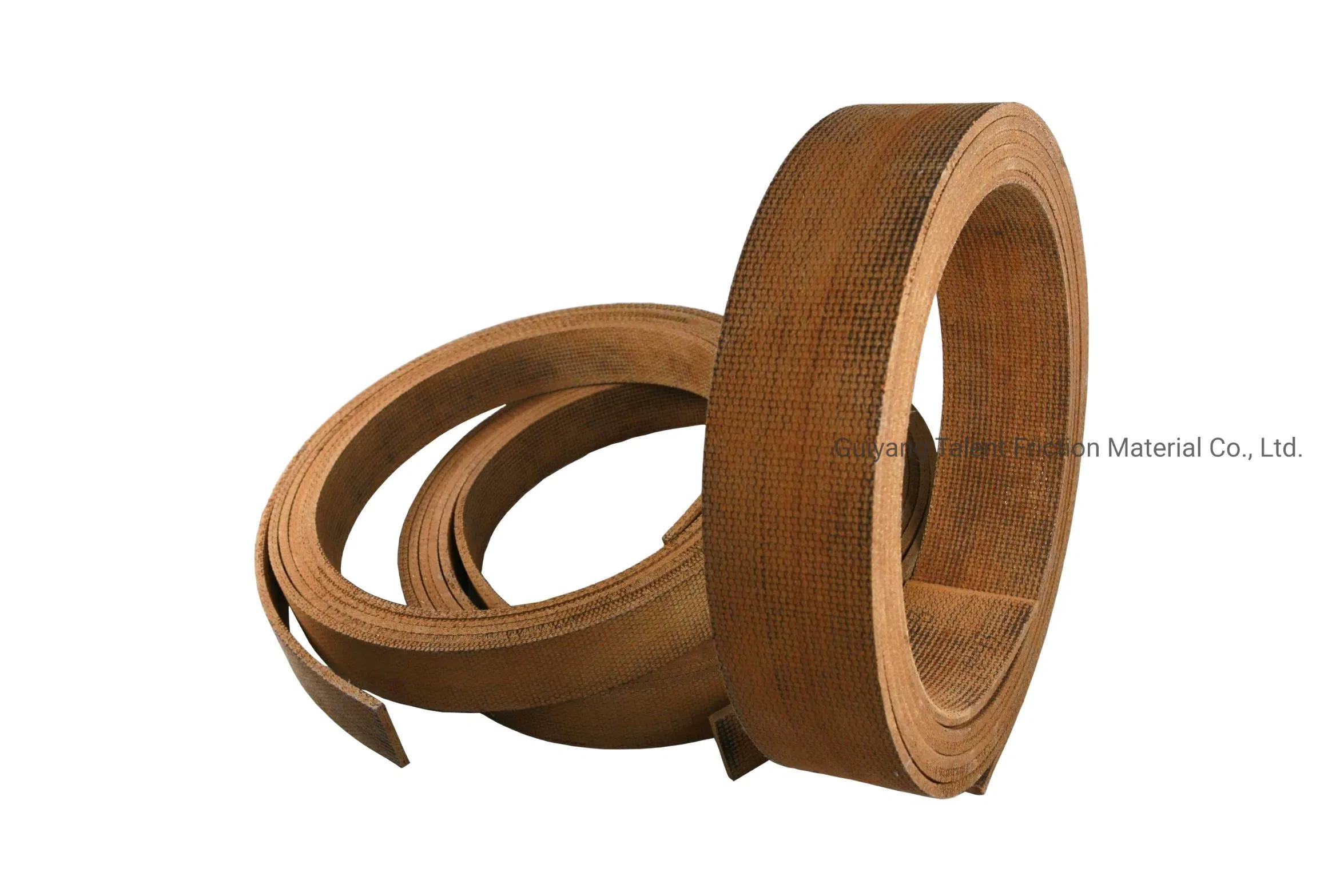 Riveting Reling Resin Brake Lining with Brass Wire, Width 1''-20'', Thickness 1/8''-1'' for Deck Marine, Clutches and Brakes, Grab Dredger