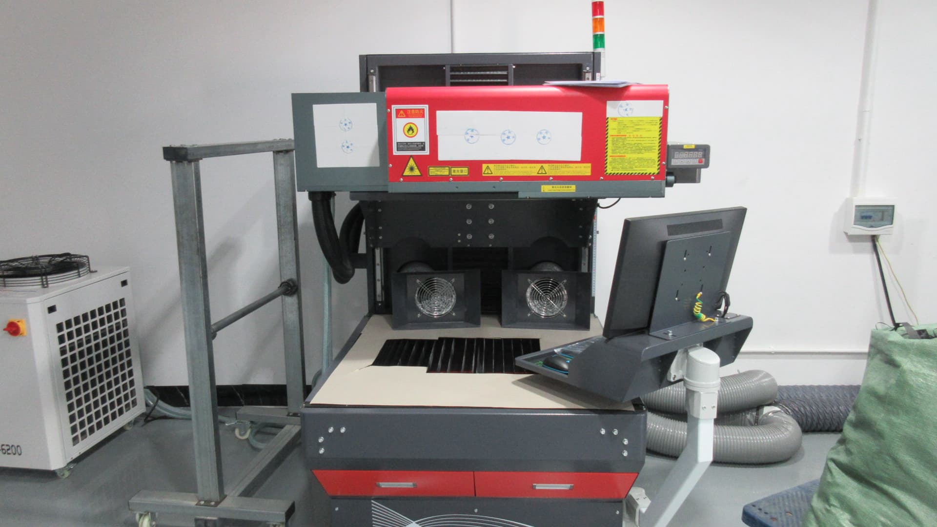 CNC cutting machine in TVC Auto manufacturing workshop