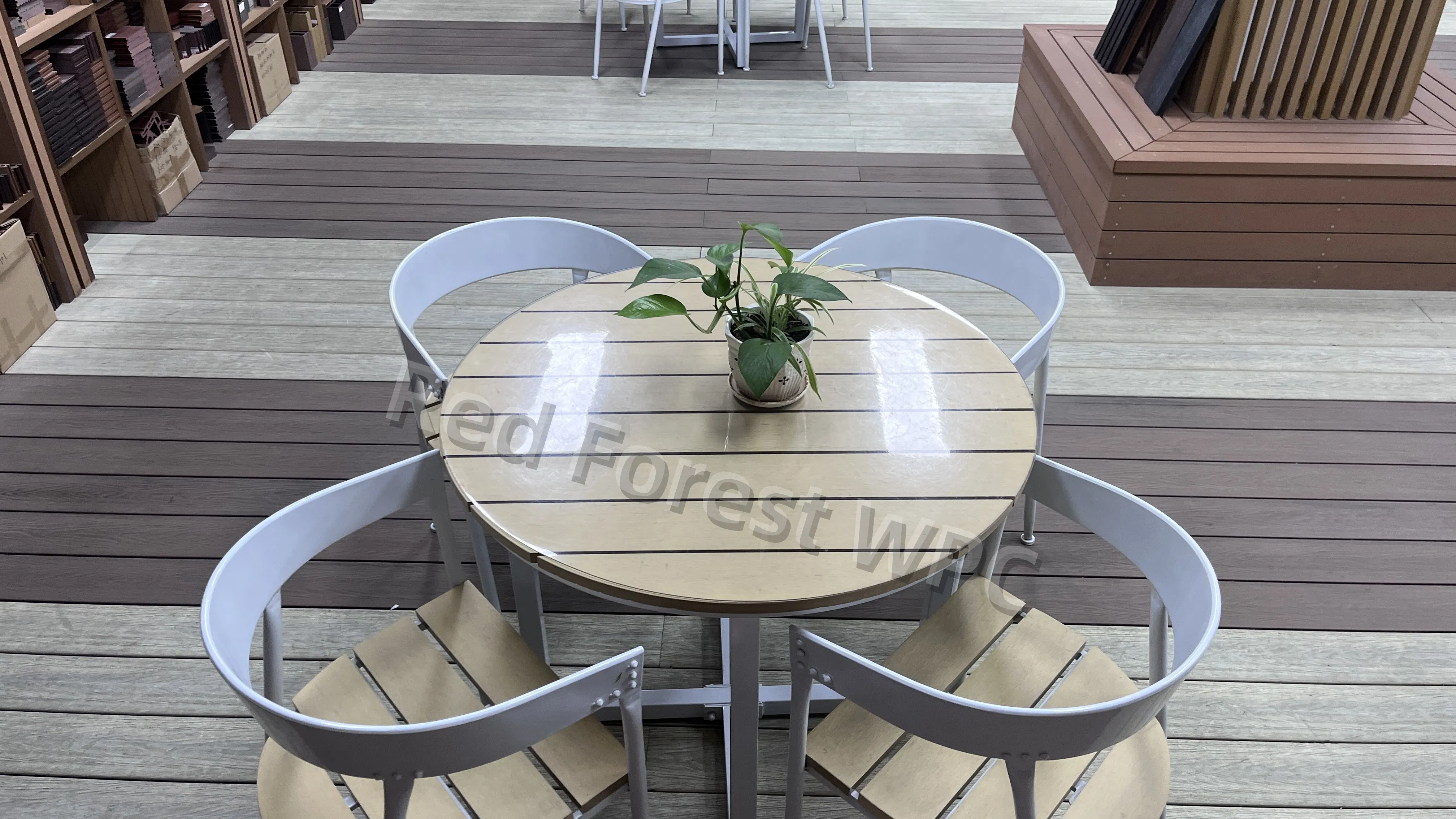 Stylish Weather-Resistant WPC Garden Bench for Eco-Friendly Spaces