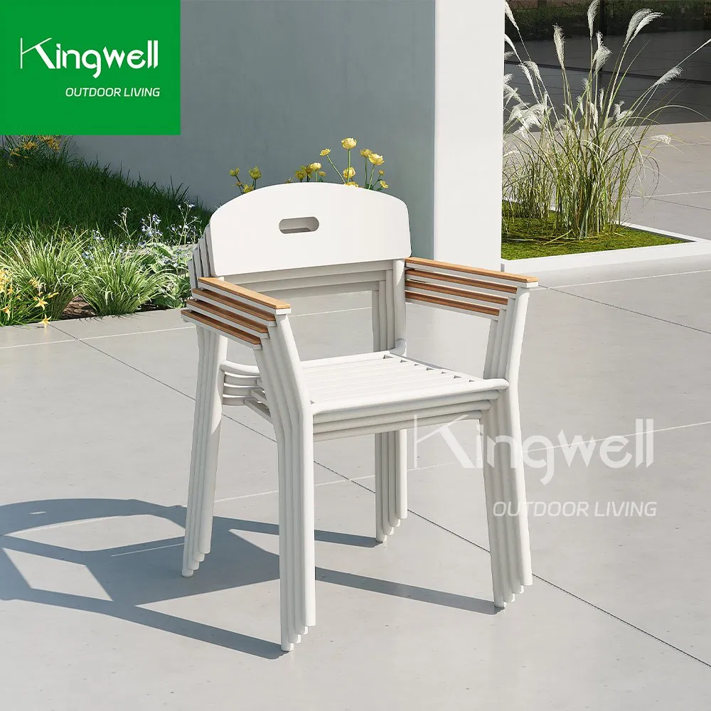 Customized Size Wholesale Price Kingwell Patio Outdoor Dining Chair Set for Hotel
