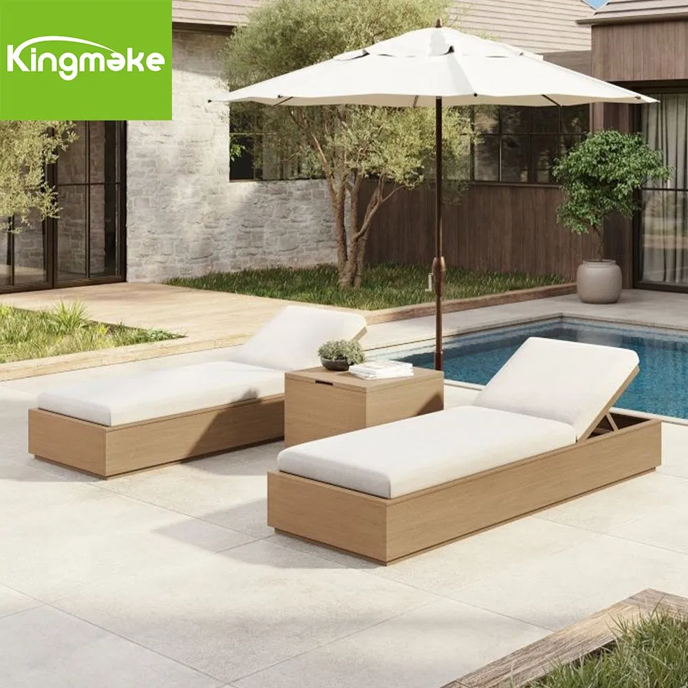 Luxury Outdoor Living Solid Teak Wood Garden Poolside Sun Loungers
