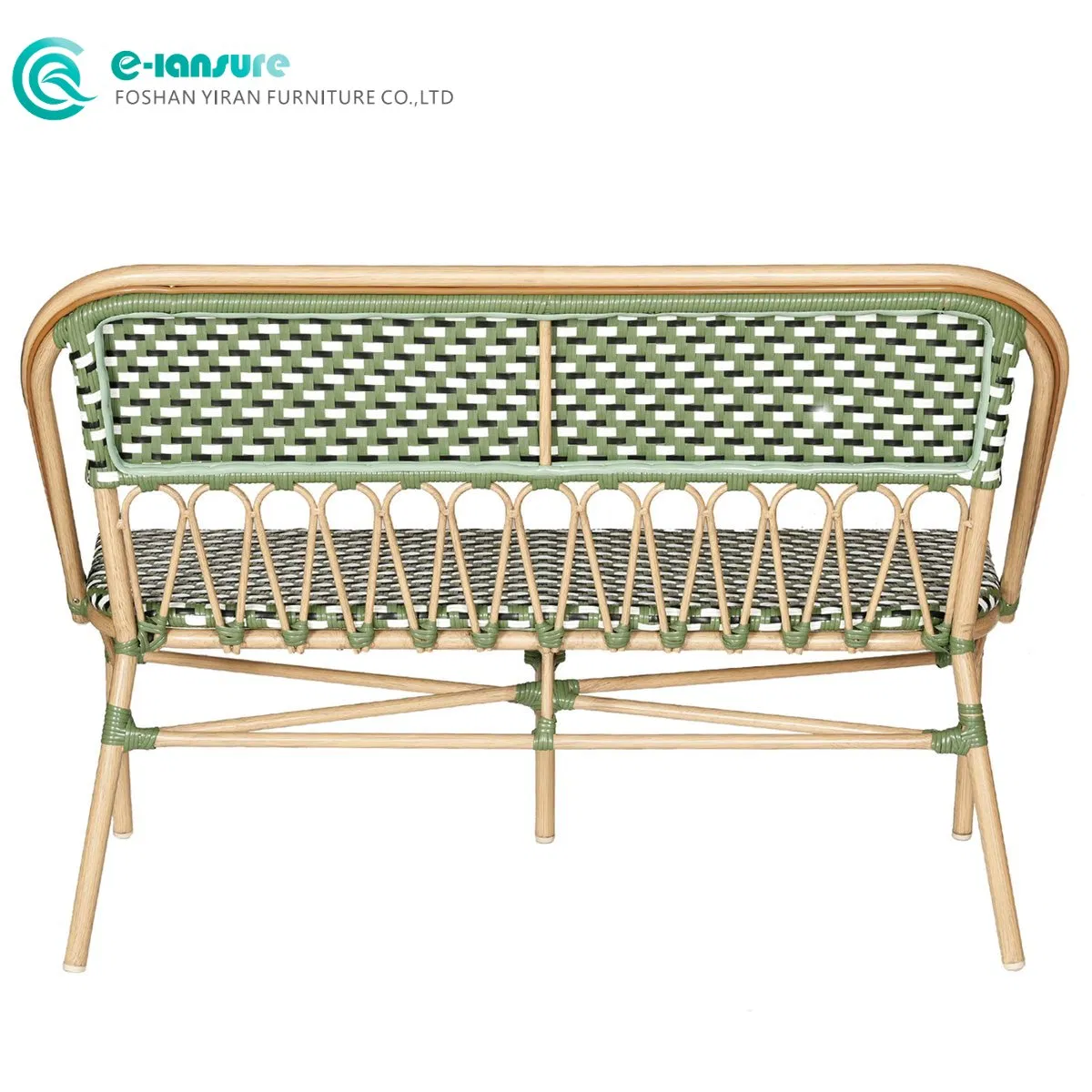 Premium Outdoor Bench Chair Wholesale Durable Aluminum Bench and Complementary Rattan Chairs with Weather-Resistant Construction