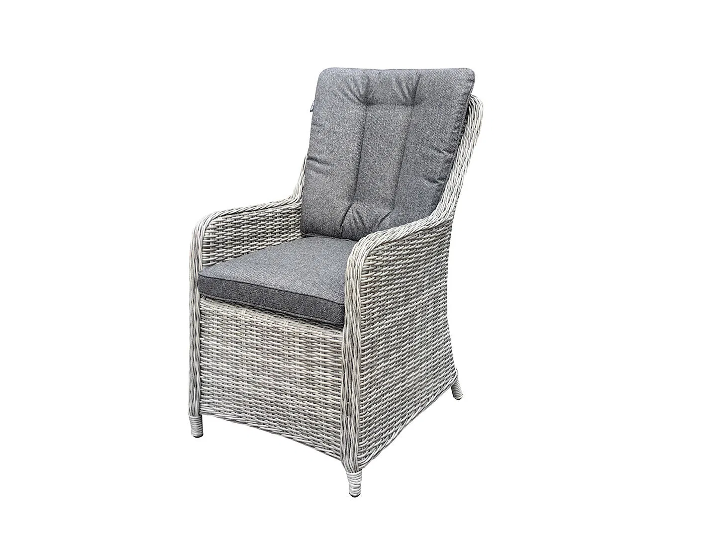 Modern 4 Seat Sqyare Dining Set for Outdoor Patio Restaurant Aluminium Frame PE Wicker Garden Tables Rattan Chairs Square Dining