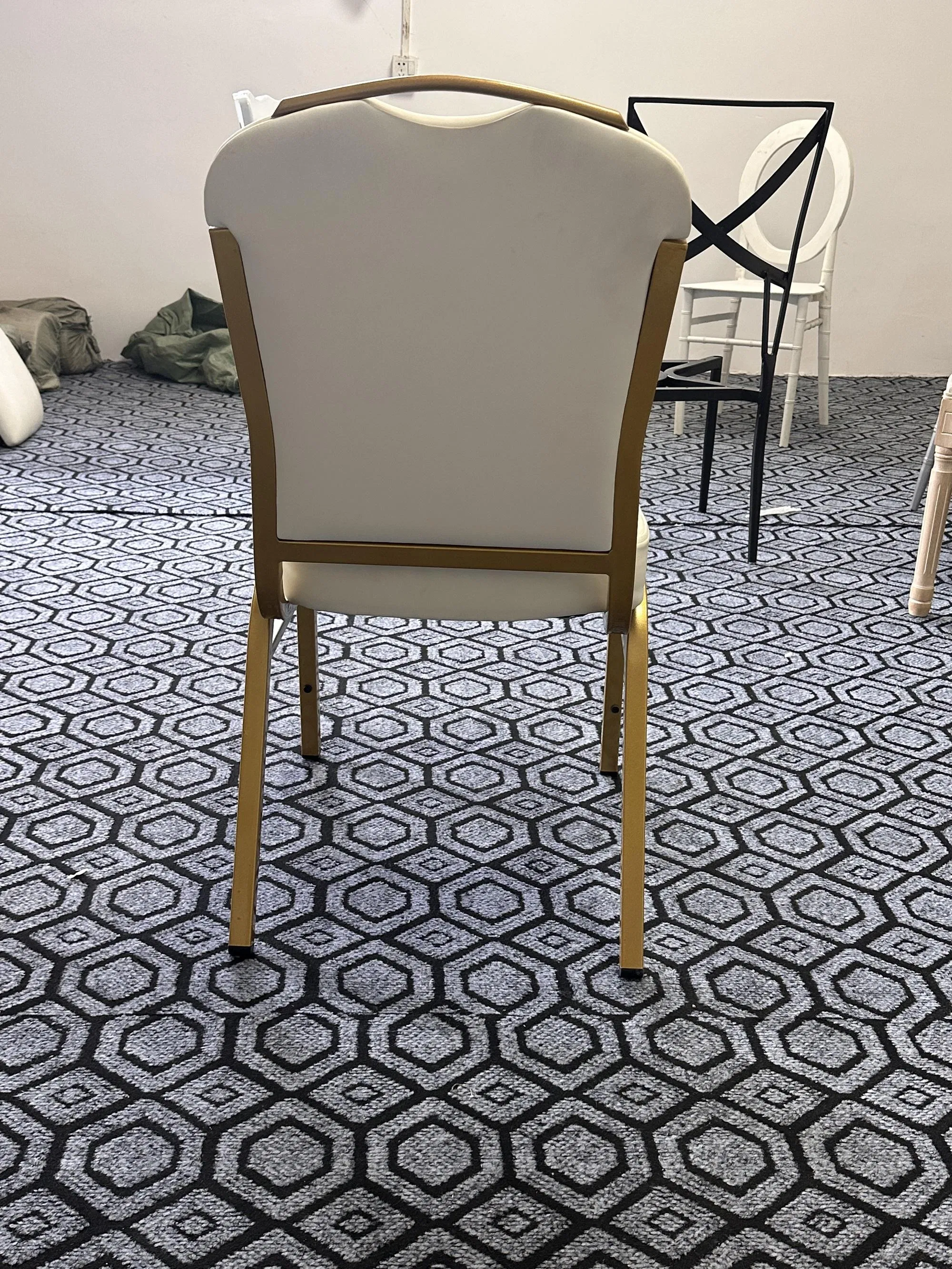 Premium Gold Chiavari Chairs with Metal Frame Dinning Weddings Church Chair