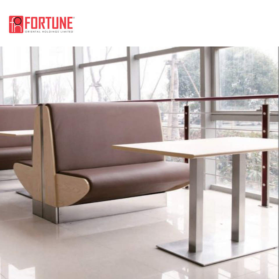 High Quality Modern Restaurant Booth Seating Anchor to Floor