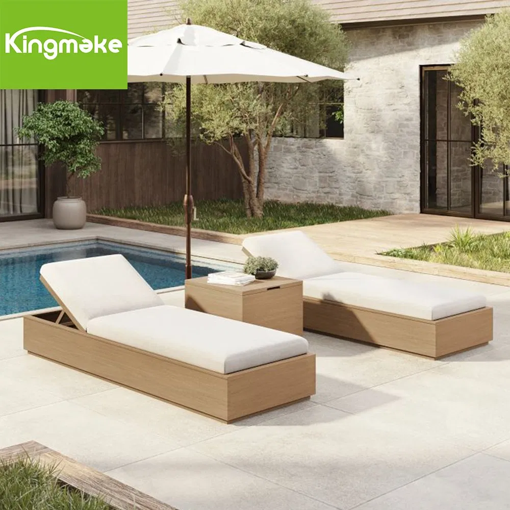 Luxury Outdoor Living Solid Teak Wood Garden Poolside Sun Loungers