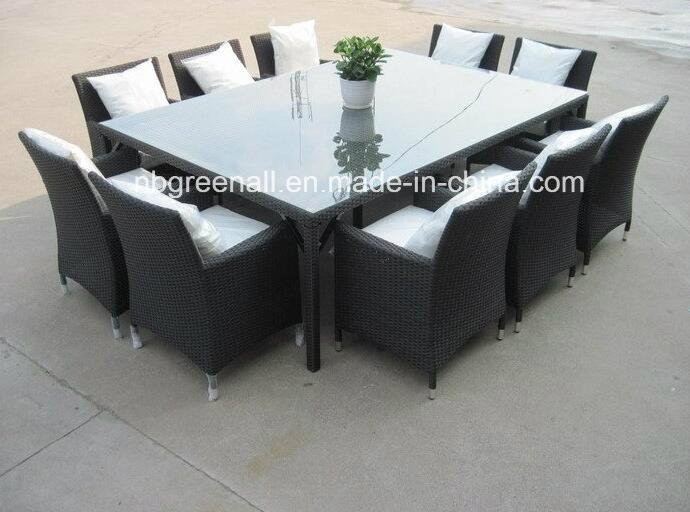 Garden Patio Outdoor Rattan Dining Table and Chair Furniture Set