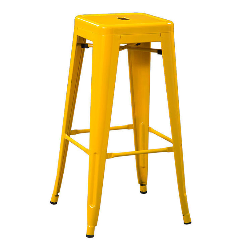 Iron Stackable Vintage Industrial Style Tolix Bar Stool 75cm for Restaurant Cafe