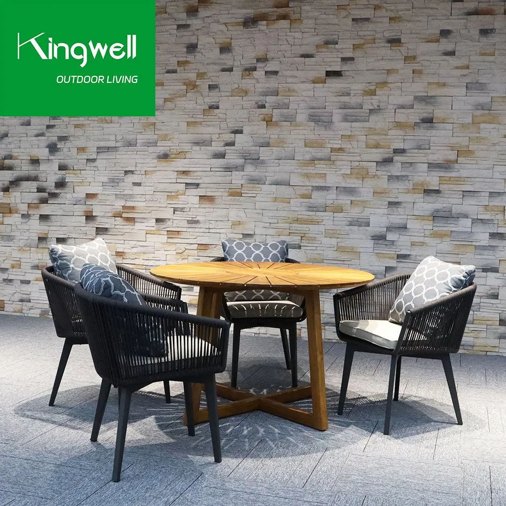 Balcony Patio Garden Teak Wood Outdoor Furniture Bistro Dining Table Set