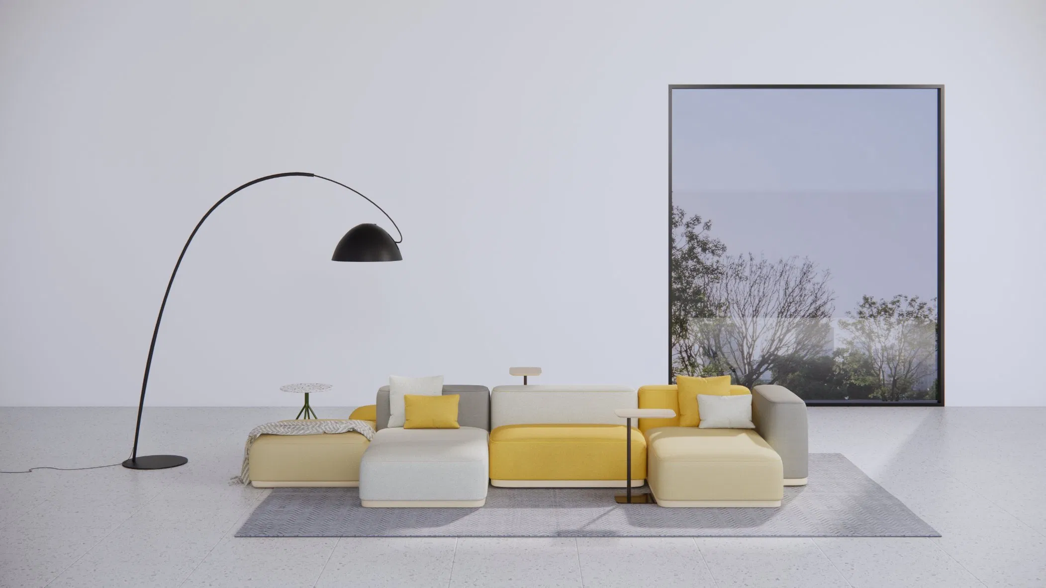 Multiple Colored Modular Sectional Sofas Comfortable Upholstered with Long Lasting Durability