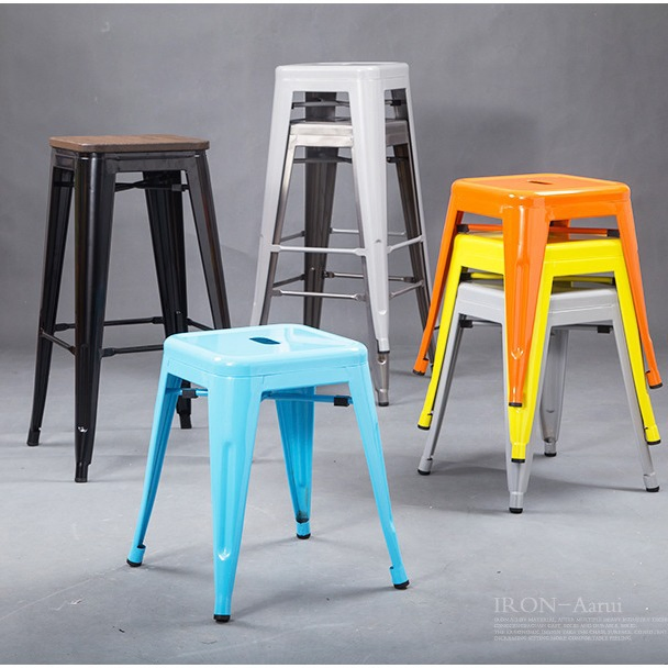 ODM American Loft Industrial Simple Style Metal Iron Art Bar Stool