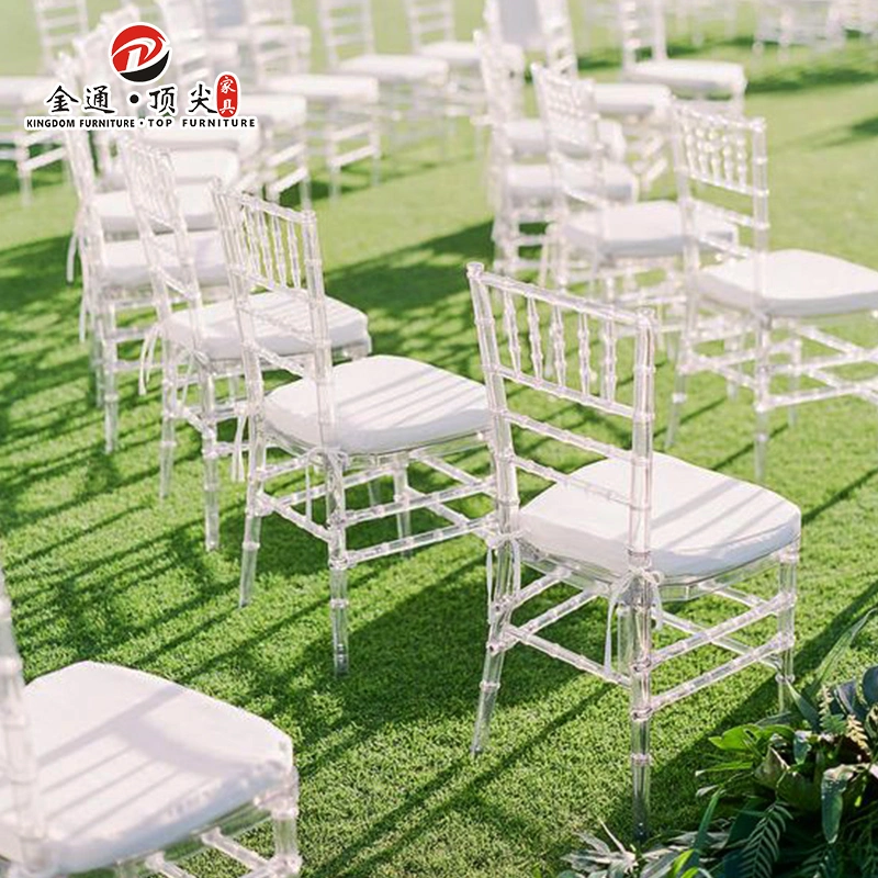Plastic Clear Banquet Ghost Acrylic Transparent Chiavari Wedding Chairs for Events Wedding Party