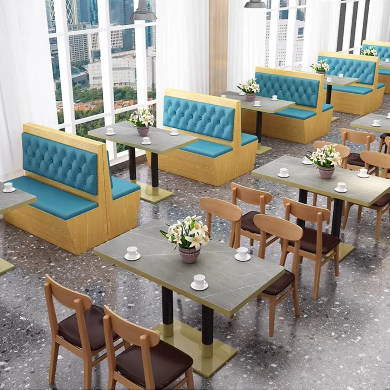 Custom Commercial Booth Sofa for Restaurant, Cafe, Bar&amp; Hotel