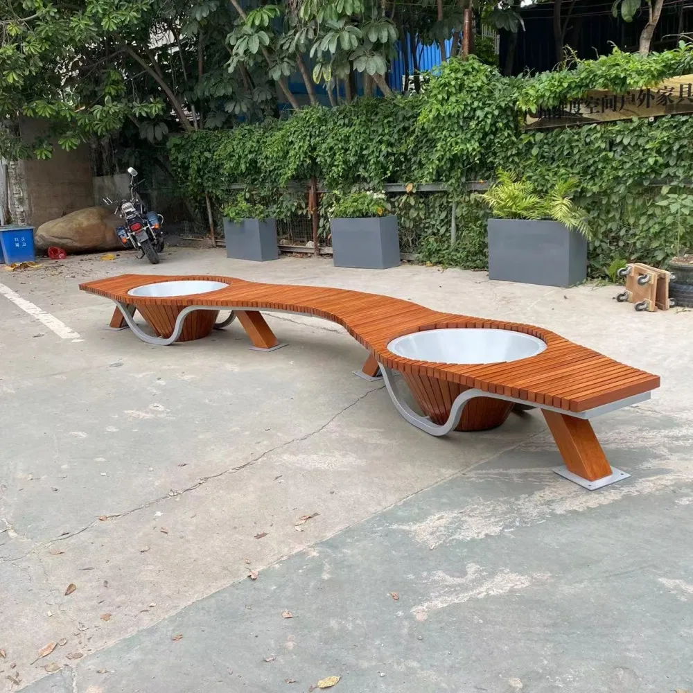 Outdoor Bench View 4