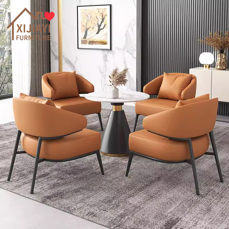 Xijiayi Formal Waiting Area Chair with Upholstered Seat and Metal Frame
