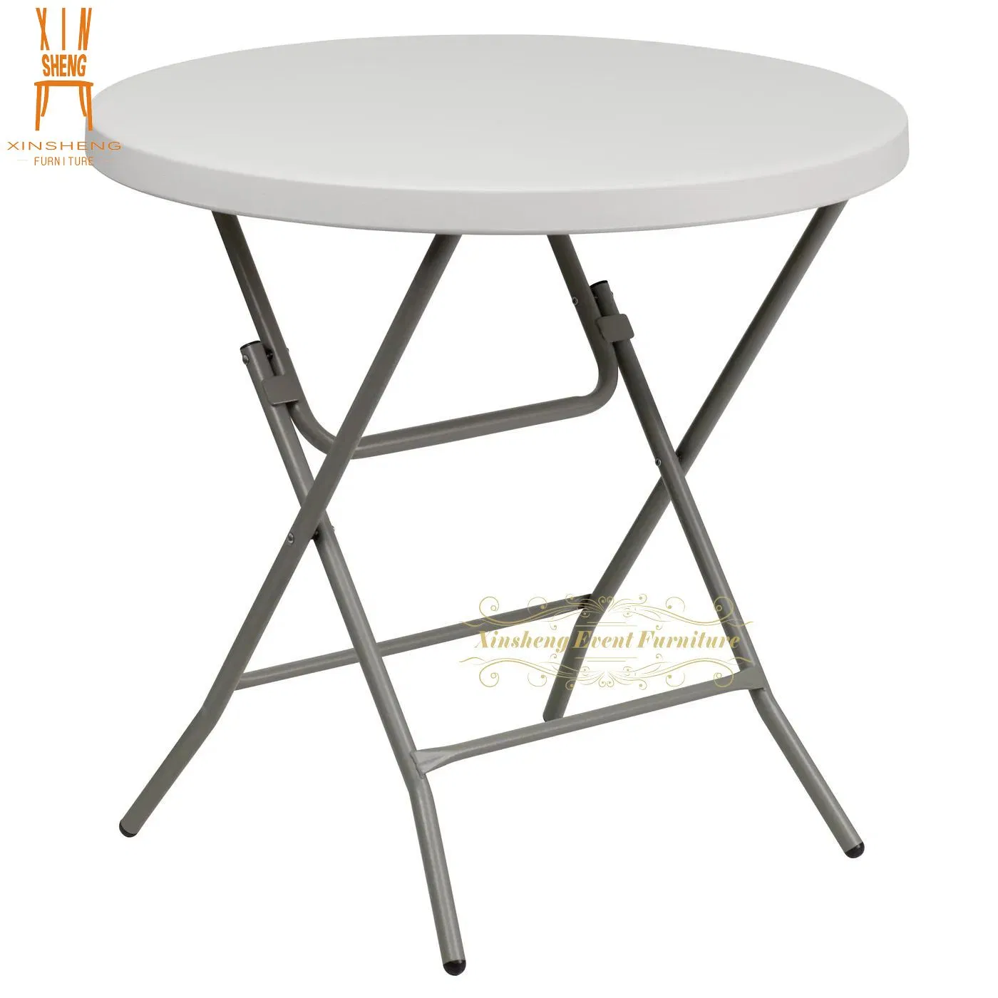 Popular High Quality Plastic Round Folding Party Tables for Events Party Dining Restaurant Outdoor