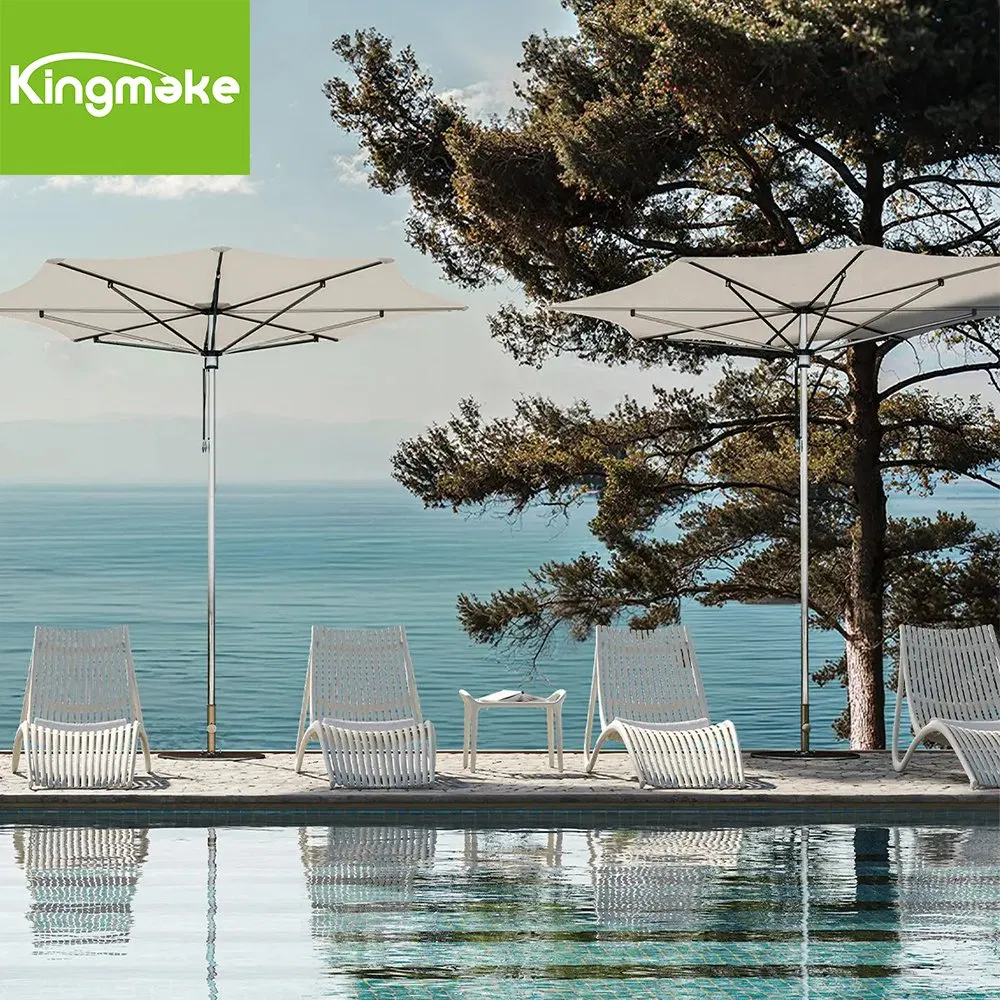 Luxury Hotel Poolside Aluminum Sun Lounger Chair with Classic Design