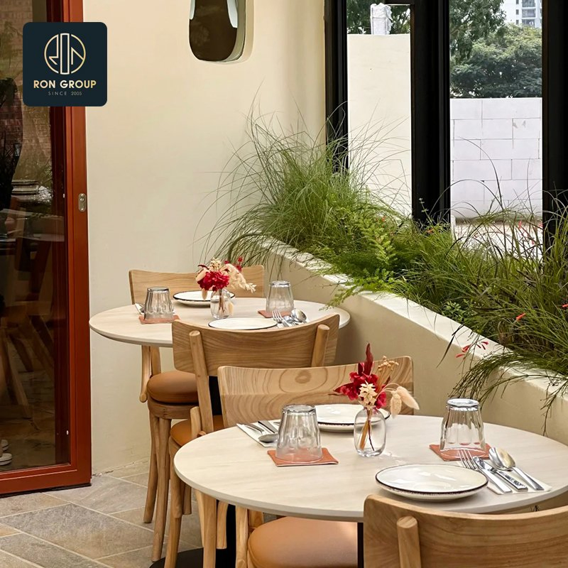 Luxury Brown Leather Modular Restaurant Sofa with Booth Seating for Cafe and Restaurant Set