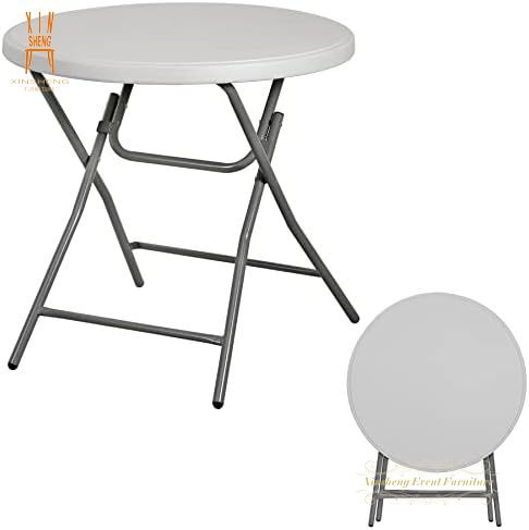 Popular High Quality Plastic Round Folding Party Tables for Events Party Dining Restaurant Outdoor