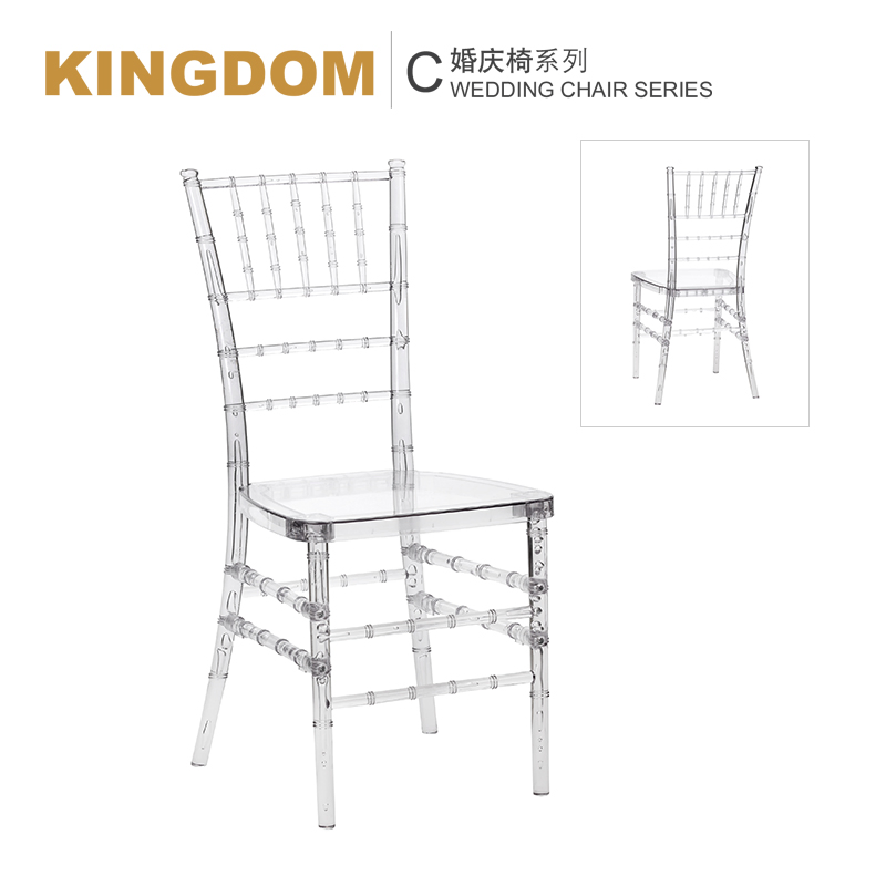 Plastic Clear Banquet Ghost Acrylic Transparent Chiavari Wedding Chairs for Events Wedding Party