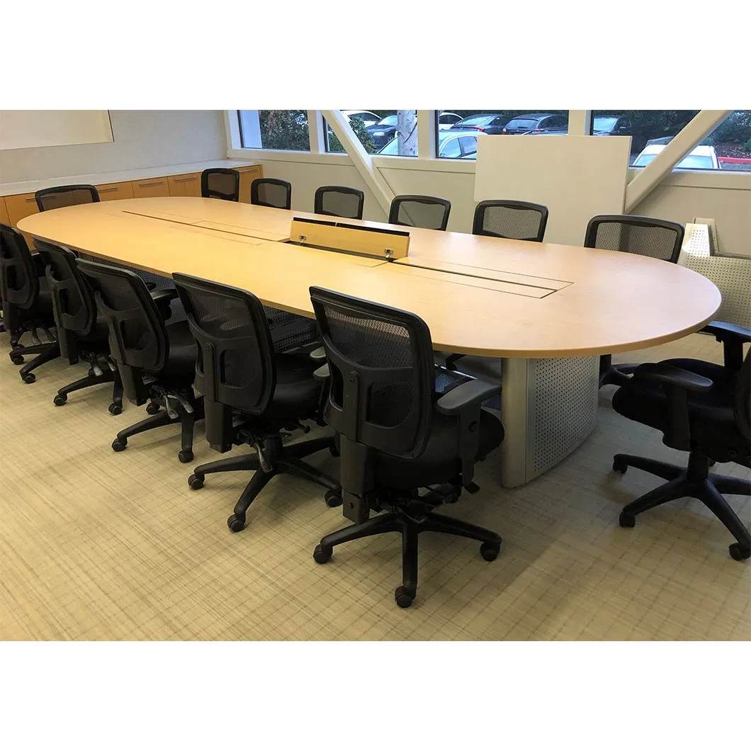Modern Meeting Room Desk Office Furniture Luxury 8 10 Person Wooden Modular Conference Table with Chairs